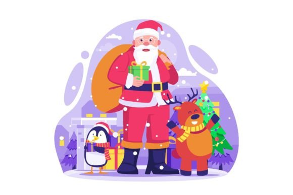 Charming Santa Claus Illustration for Your Projects