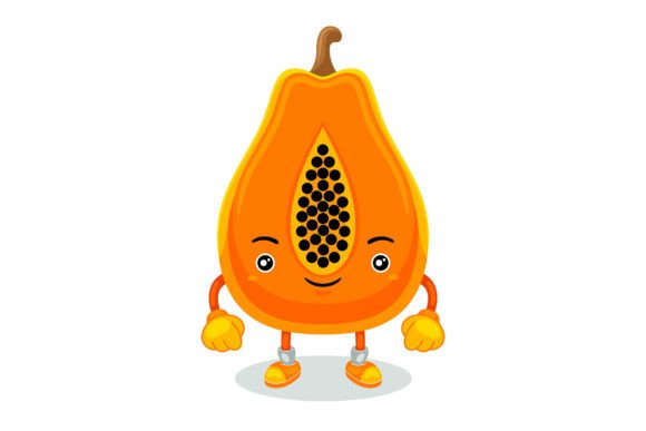 Cute Papaya Mascot Character Vector: A Versatile Tool for Creative Branding