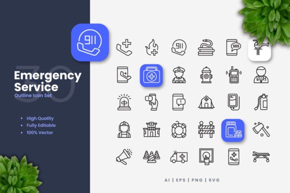 Emergency Service Icons: A Versatile Solution for Clear and Effective Communication