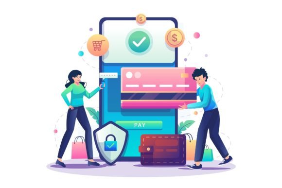 Enhance Your Design with Online Payment Illustration