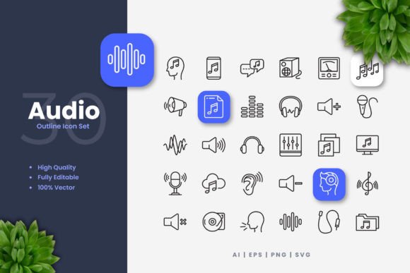 Enhance Your Designs with Audio Icons