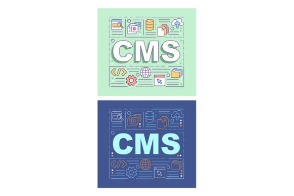 Enhance Your Designs with CMS Word Concepts Banner Set