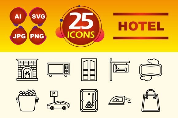 Hotel Icons: A Comprehensive Set for Modern Design Needs