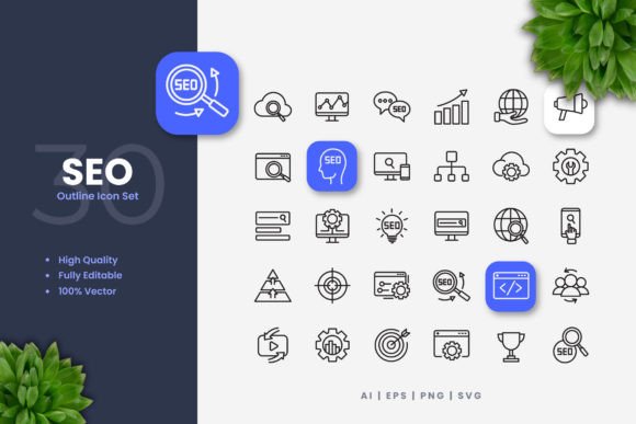 Seo Icons: Versatile Design for Modern Projects