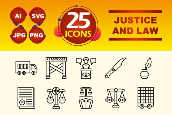 Understanding Justice and Law Icons
