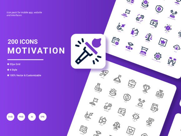 Unlocking Creativity with Motivation Icon Pack